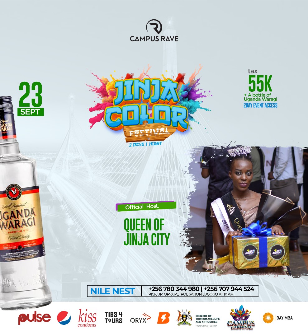 The Queen of Jinja City 
Pleasure hosting us 
#Jinjacolorfestival