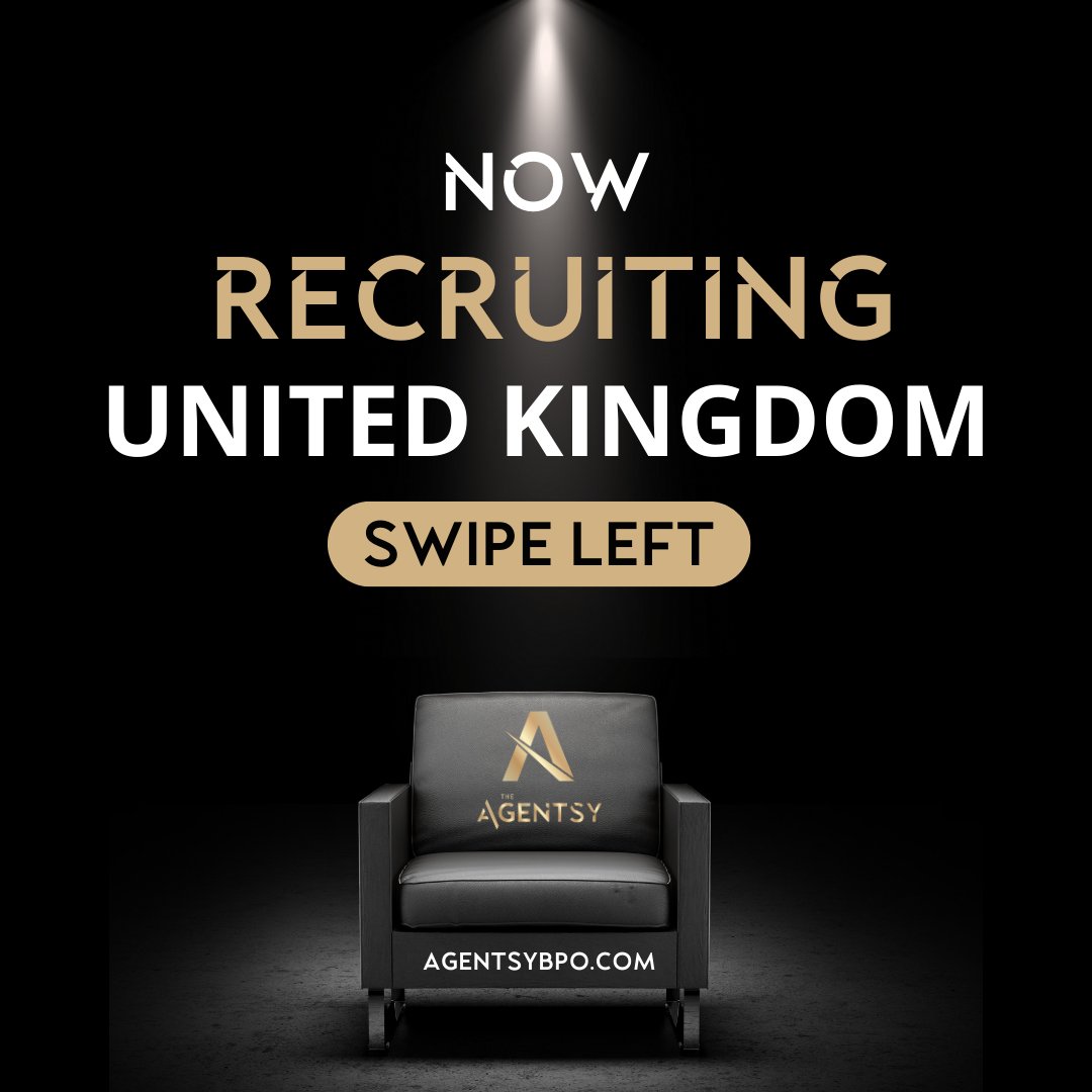 AgentsyBPO's tweet photo. NOW RECRUITING: UNITED KINGDOM 🇬🇧

Check out this thread for #UKJobs! We are currently recruiting for hospitality, office &amp; warehouse jobs. 1/9

#hospitalityvacancies #jobseekerssa #officejobs https://t.co/PzcbSG91vK