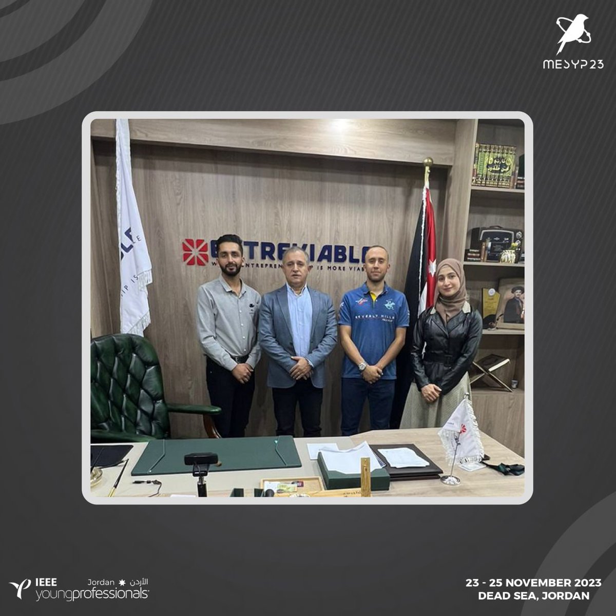 mesyp2023's tweet photo. يسر عائلة MESYP أن تعلن عن تعاونها الجديد مع الدكتور معن القطامين 🌟🤝
The MESYP family is delighted to announce its new collaboration with Dr. Maen Al-Qatamin 🌟🤝
#MESYP23 #MESYP2023 #IEEE #WIE #Space #Jordan #Entreviable https://t.co/xG1LFrjCY6