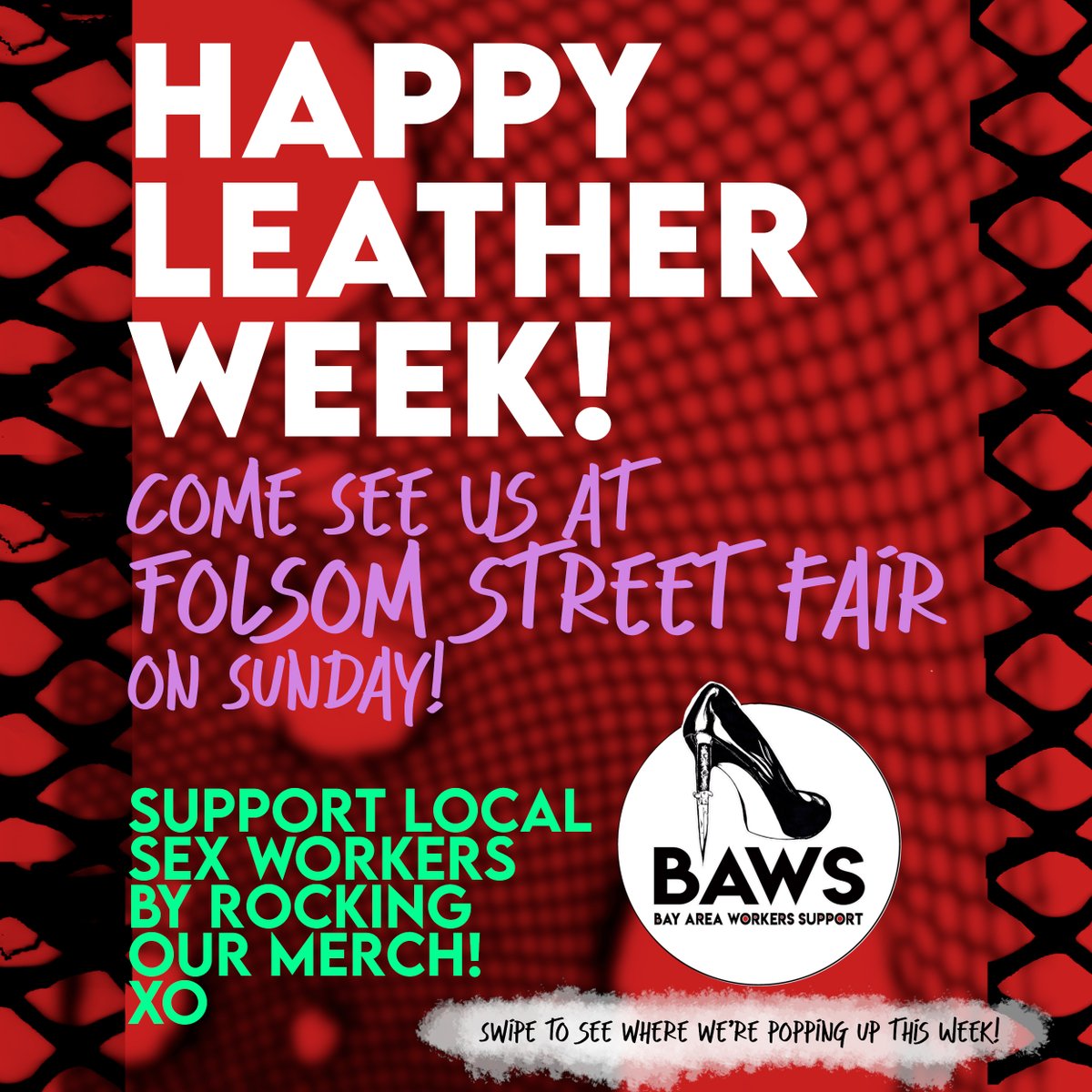 BAWSupport's tweet photo. Our merch looks great with leather! 

You've got a couple chances to snag some and support local workers while you celebrate this week! 😘 https://t.co/Nce4NVjvtd