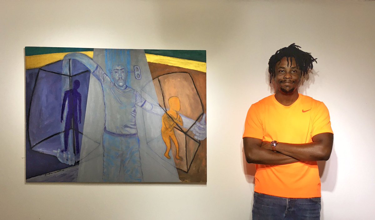 Jchambalin's tweet photo. I am pleased to invite you to “optics “ a group Exhibition by @ko_artspace , I feel privileged to be exhibiting alongside some really talented artists . The exhibition opens on Saturday 23 of September , from 5pm -8pm , I would be looking forward to seeing you there . https://t.co/kXM8eB4HSz