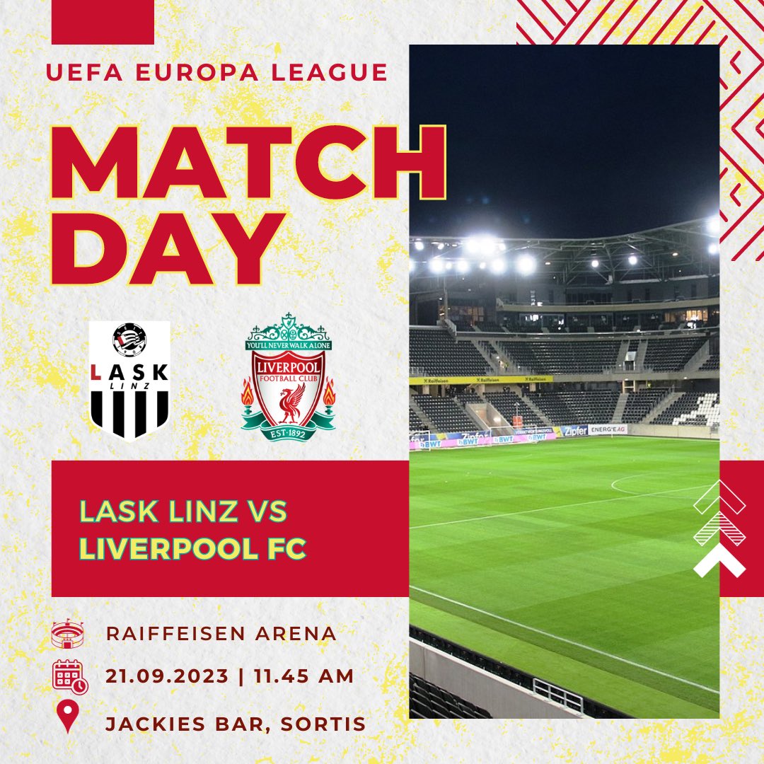 Lfc_sup_panama's tweet photo. Llamando a todos los #PanamaReds

🗓️ Jueves, 21 de septiembre 2023
🕥 11:45 am
📍 @sortishotel - Jackies Bar

#EuropaLeague #Football #Fútbol #LFCPanama #LiverpoolFCFans #LFCPanama #LiverpoolPanama #Kopites #Panama #PanamaReds #PanamanianKopites #RedTogether #Soccer #TheReds #UEL https://t.co/eQb5ITPwUZ