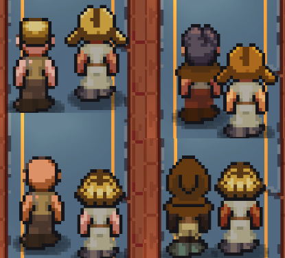 🎉New Update Alert! Allow us to introduce a character generation system that lets you encounter different petitioners, even for the same requests.

#indiegame #indiegamedev #gameupdate #gamedevelopment #gaming #game #gamecommunity #indiegamer #indiegames #indiedevs #gamer #pixel