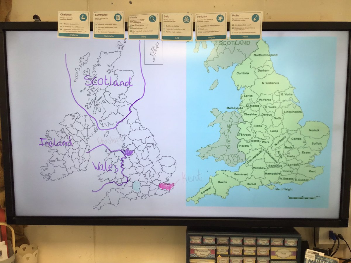 LostockGralamPr's tweet photo. Skylarks have shown great map skills this afternoon. We have identified various counties, including Cheshire, and also located Northwich on a map of the UK #LGCEGeography https://t.co/0HWa5uM4ti
