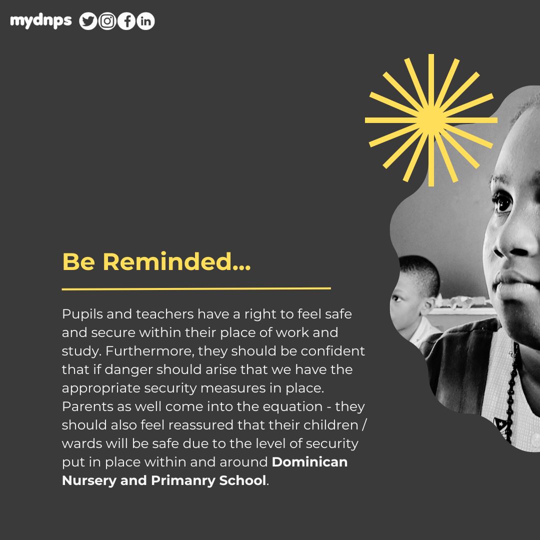 mydnps's tweet photo. 📚✨ Ensuring a Safe Haven for Learning ✨🏫

At Dominican Nursery and Primary School, the safety of our students is our top priority. We've implemented rigorous safety protocols and created a nurturing environment to foster growth and learning. 🌟 
PT 1 https://t.co/XDhD27fjcu