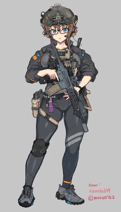 skebありがとうございました!!依頼者様のオリキャラナラエ &amp; SIG MCX 