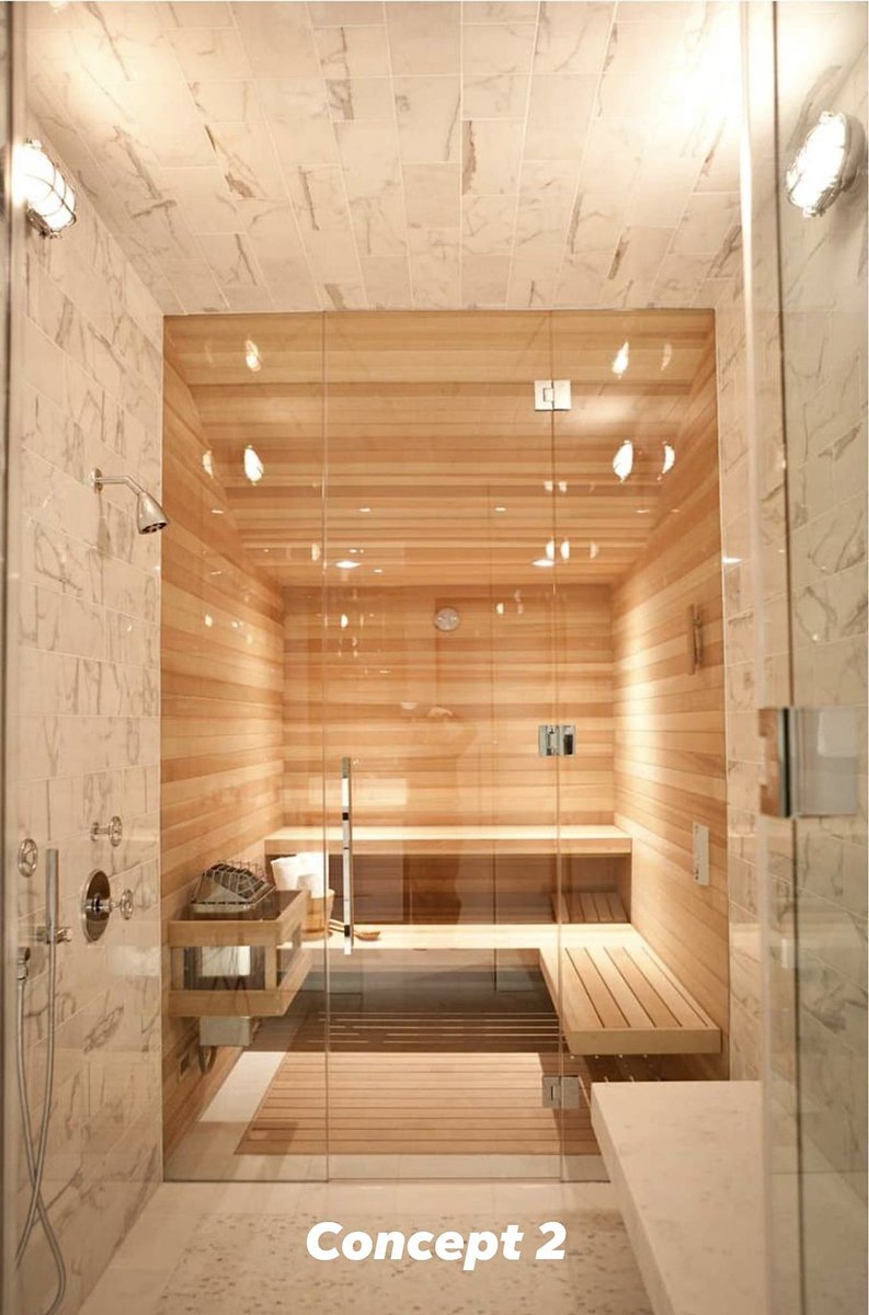 gabi_sperry's tweet image. I am working on a Custom Sauna Design for a Master Bathroom. Would y&apos;all invest in a Sauna for your Bathroom? Would you prefer it separate from or incorporated into the Shower design? #Concepts #DesignPhase #SteamShower #Sauna #MasterSpa