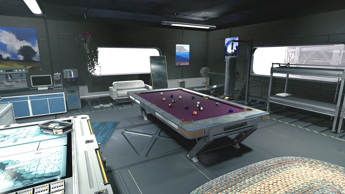 NikoMueller's tweet photo. Every little thing in your base you can decorate yourself. 😍

💚Items on your desk
💚Weapons in displays
💚Robots cleaning my house!
💚Poker Cards on the board
💚Even the balls on your pool table!

#Starfield is becoming a second life experience. 😅

#XboxShare https://t.co/FAxLWIKrui
