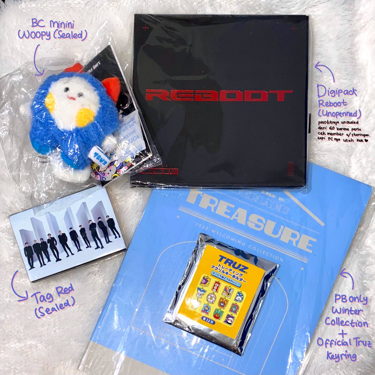 jajantrejo's tweet photo. ꒰ა GIVEAWAY HBD JEONGWOO ໒꒱ 
((sekalian aku nitip danusan, salam wts🙏🏼))

RULES:
՞ TEUME ONLY‼️
՞ Follow, RT tweet ini, sama tweet dibawah
՞ Reply pake surat cinta dari kalian buat Jeongwoo (eng/indo bebas)

GIFT:
՞ 4 gift di gambar untuk 4 pemenang https://t.co/ULIWIT1TQG