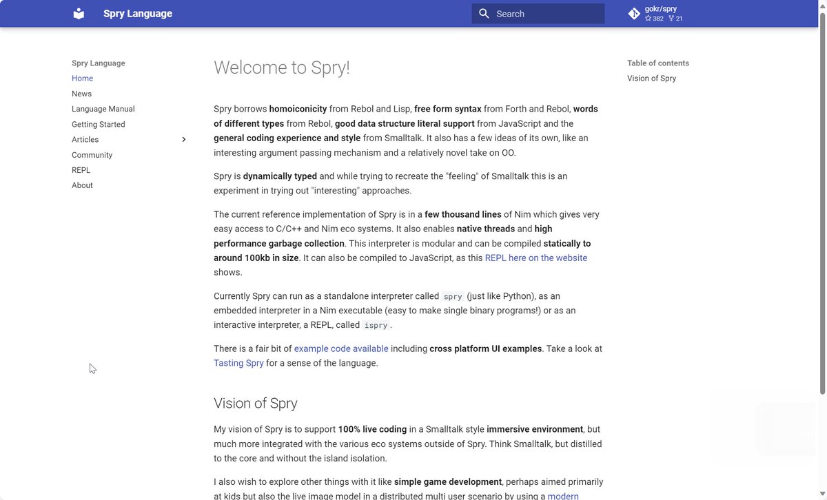 lepindev's tweet photo. #100DaysOfCode just discovered #sprylang https://t.co/OcjjbHrtat contrary to https://t.co/cQgI1k9thL it can run in the browser https://t.co/4BgRGlEH7i https://t.co/BMWkHJSon8