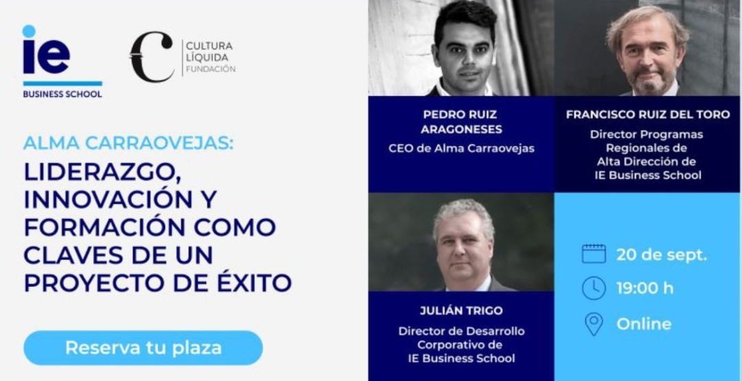Hoy presentamos en <a href="/IEbusiness/">iebusiness</a> el Primer Programa de Dirección de Empresas Vitivinícolas. Esta tarde <a href="/PedroRuizAlma/">Pedro L. Ruiz</a> impartirá una conferencia bajo el título #Alma Carraovejas: #liderazgo, #innovación y #formación como claves de un proyecto de éxito.

events.ie.edu/ie-informative…