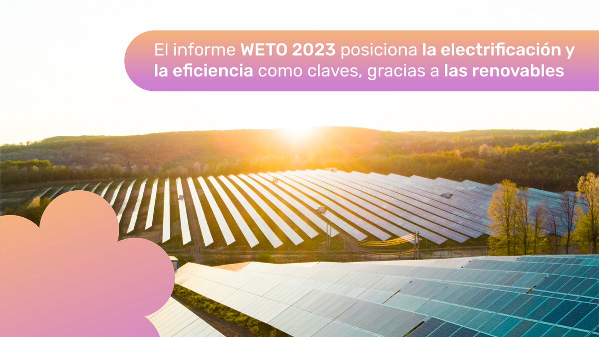 IRENA ha publicado el primer volumen de 'World Energy Transitions Outlook (WETO) 2023' con un objetivo: identificar el camino a seguir para corregir de inmediato la subida de la temperatura del planeta por encima de 1,5°C.

¡Haz click para descubrir más!☀️bit.ly/48h1kWN
