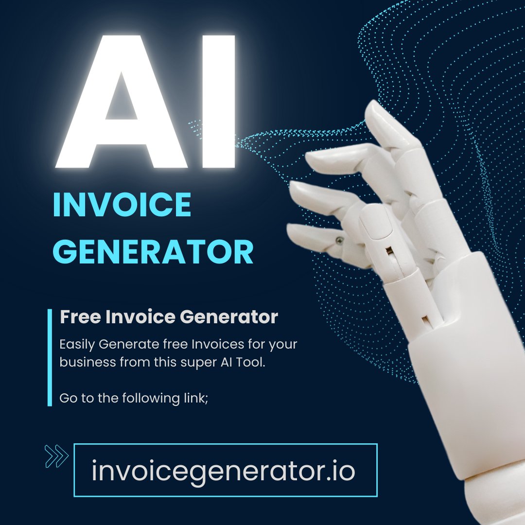Generating a business invoice is difficult, but not anymore. 

With AI, it is totally free

Just type your details, and AI will create Invoice in seconds  

Here is the complete guide⬇️

#AI #business #invoice #BusinessIntelligence #invoicegenerator @csaba_kissi #BrandedFeatures