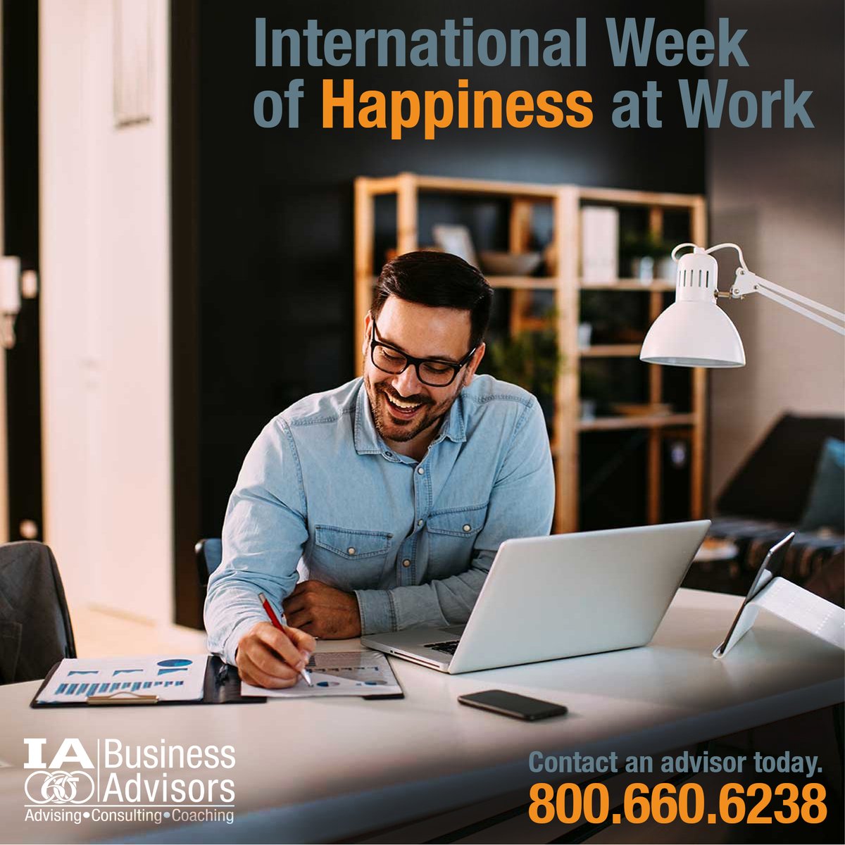 This public initiative helps raise awareness to improving employee happiness at work. Create a company culture that can make your team happy to be at work.
#internationalweekofhappinessatwork #positivecompanyculture  #IABusinessAdvisors #advisors #business #people #process