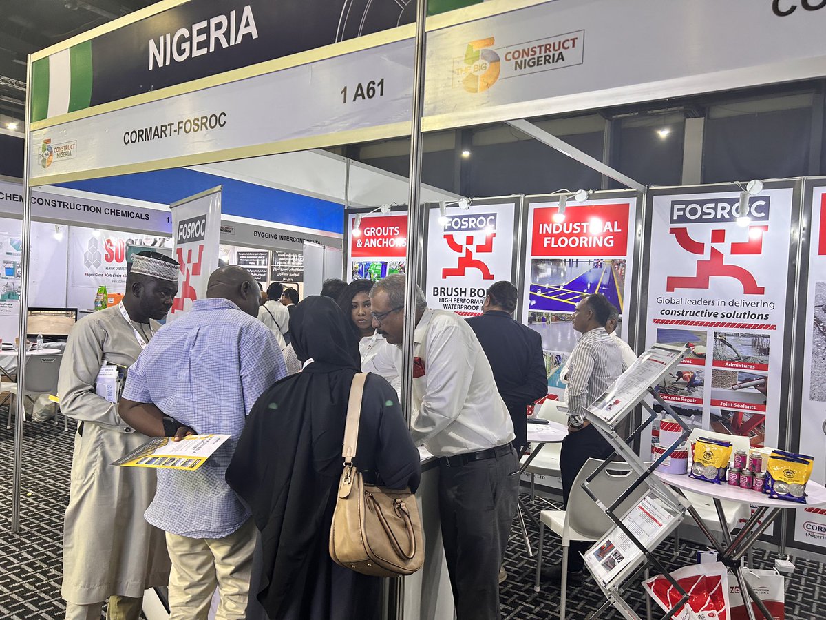 Cormart_Nigeria's tweet photo. Last two weeks, we participated as an exhibitor at Big 5 Construct Nigeria at Landmark Event Center, Lagos. 

Our team had a great time engaging with leaders, players and Organizations from across the construction industry globally. https://t.co/R15eNgwdg7
