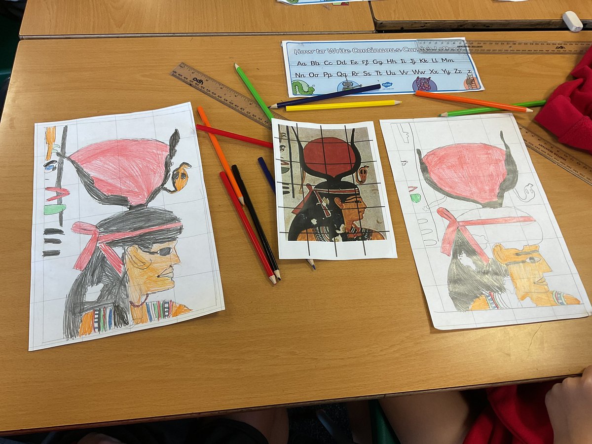 Today in year 4 we are learning to be artists and enlarging tomb wall paintings just like they would have done in Ancient Egypt <a href="/MissLinklater/">Miss Linklater</a> <a href="/BoothferryPS/">Boothferry Primary #weareBoothferry</a>