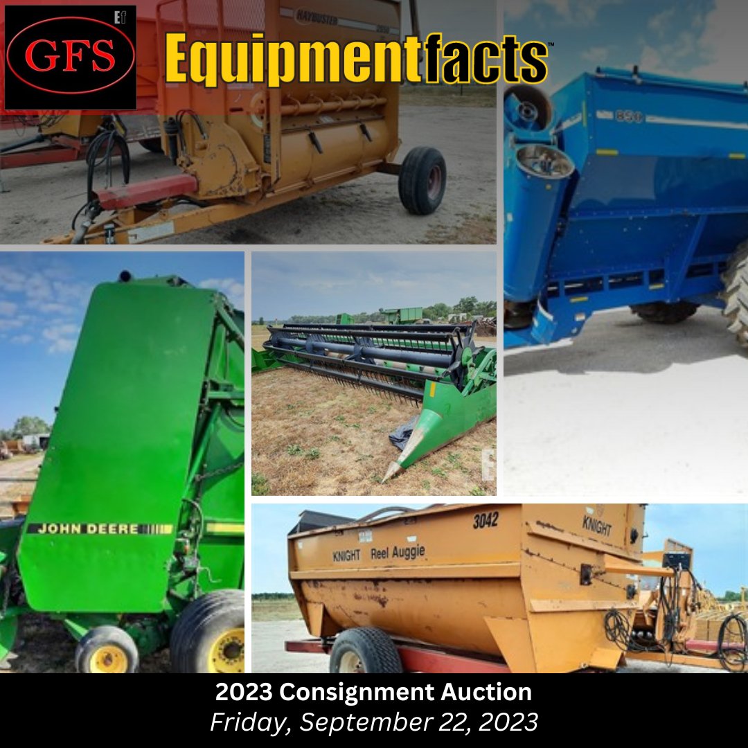 EQfacts's tweet image. Grint Farm Supply - 2023 Consignment Auction

Sale Begins: Friday, September 22, 2023 | 10:00 AM CDT
Shop The Sale Catalog: tinyurl.com/yeyudtpw
Grint Farm Supply | Equipmentfacts

📍 Sargent, Nebraska

#Equipmentfacts #ConsignmentAuction #FarmEquipment
