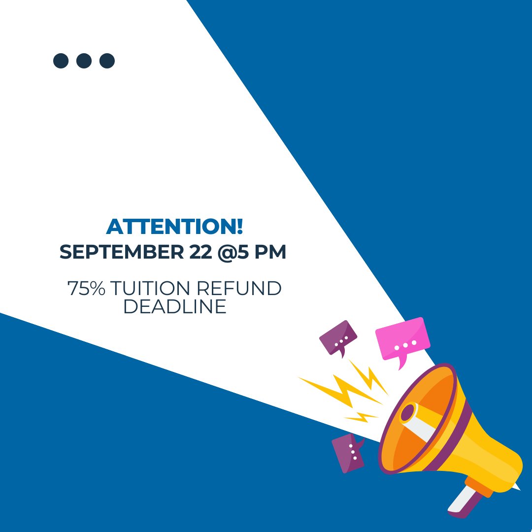 gvsucomputing's tweet image. Tomorrow is the 75% tuition refund deadline! 
#GVSU #PCEC