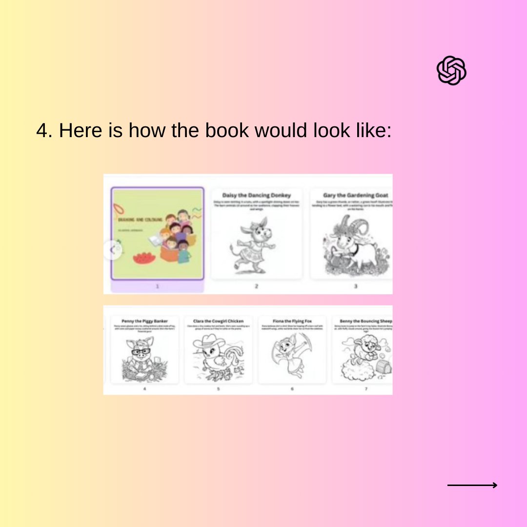 CreativeAIboost's tweet image. Children&apos;s coloring books offer a fantastic opportunity to generate income online. And with the help of AI, you can streamline and automate the entire process. Here are three simple steps to follow and earn $100 per day:

#profitwithai #innovation #ai