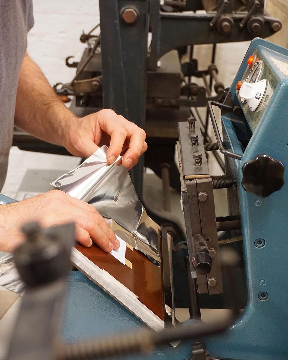 GFSmithpapers's tweet image. @colorplanpapers #ColorplanLabel Natural bookplates with a silver foil block, used in signed editions of MY WORK by Olga Ravn, published by @LolliEditions.  Bookplates produced by Simon Goode at @londonbookarts.