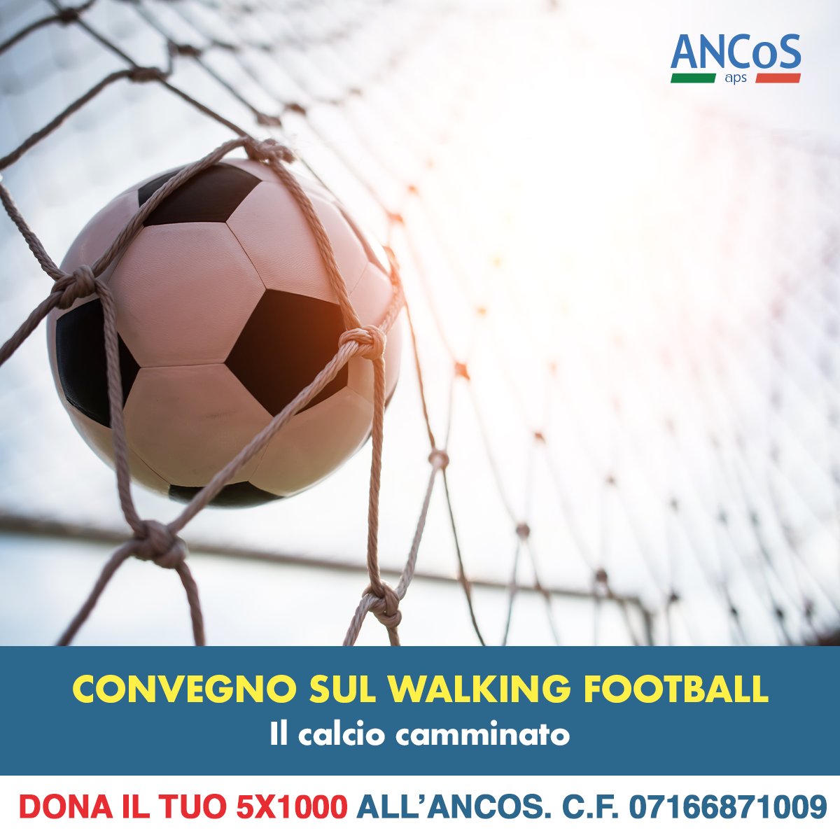 ⚽ In programma per il 3 Ottobre a Roma, presso l’ASD Petriana Calcio, il convegno dal titolo “Walking Football: Il calcio camminato”

ancos.it/wp-content/upl…