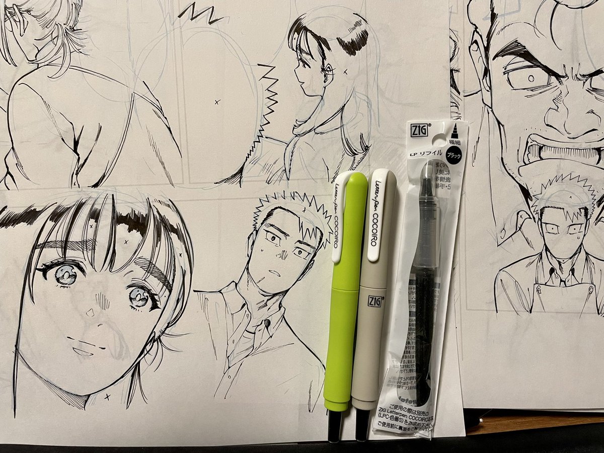 最近ペン入れをアナログに戻したんですが、「ZIG COCOIRO」が良すぎる