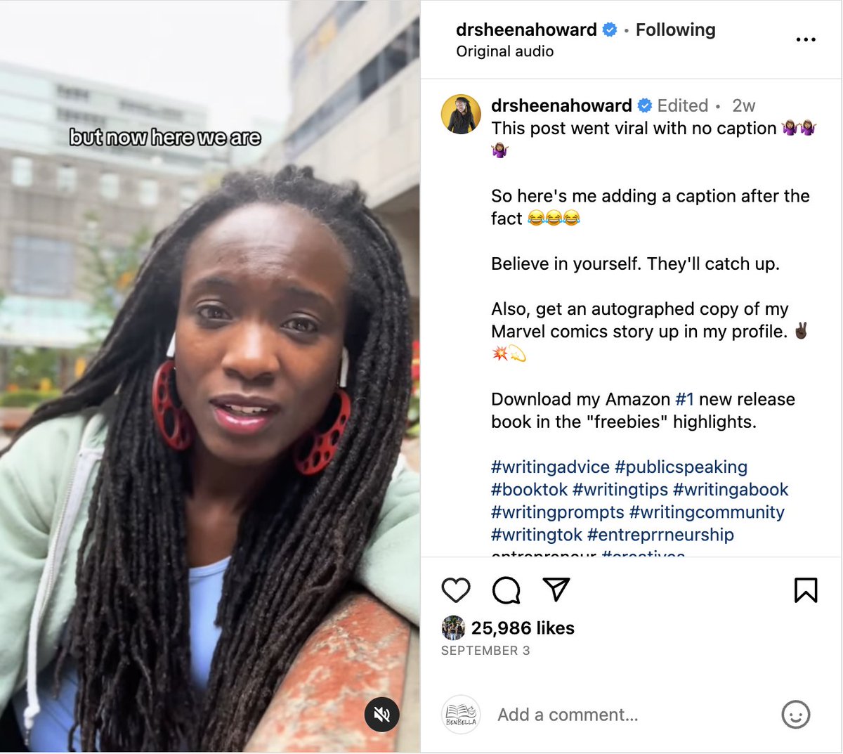 smartpopbooks's tweet photo. We love seeing @drsheenahoward going viral for sharing her story of how her dissertation bloomed into her bestseller WHY WAKANDA MATTERS! Thanks for reminding us all that “sometimes you gotta see the greatness in you” before others do. https://t.co/0kYg2P19AC https://t.co/Ekdy4g4dDo