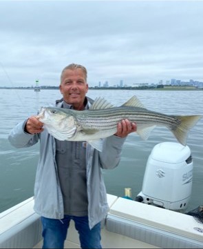 AbtrexII's tweet photo. All work, maybe a little play?

A group of Abtrex personnel went on a very successful fishing trip outside of Boston. Caught some pretty awesome Striped Bass. Nice catch!!

#allworkalittleplay #fishingtrip #nicecatch #beautifulstripedbass https://t.co/2YBaUWobLi