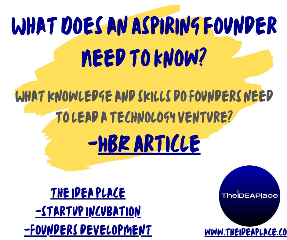 TheIDEAPlace's tweet photo. The IDEA Place is focused on identifying what knowledge and skills startup founders need to lead a technology venture and the best way to acquire that knowledge. https://t.co/ycHHyU2aia
