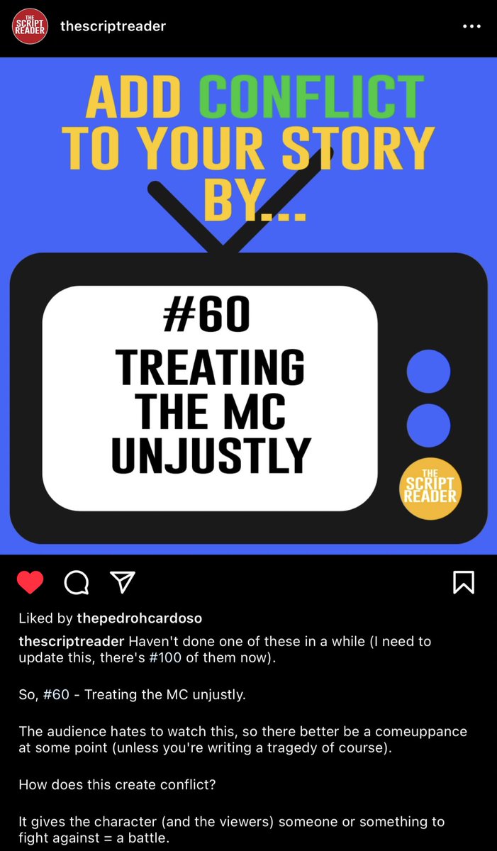 tvwriteher's tweet image. #screenwritingtips