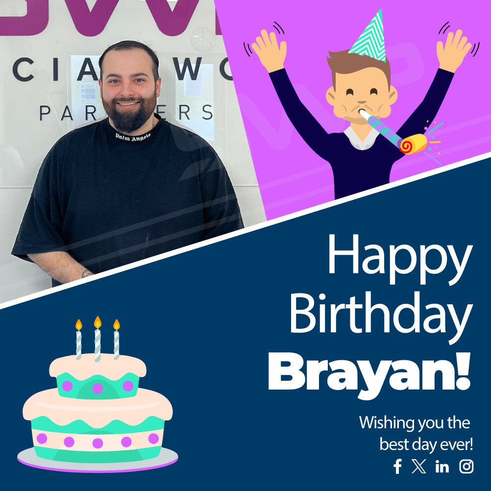 SWPartners_'s tweet image. 🥂 HAPPY BIRTHDAY BRAYAN! 🎁

Please join us in wishing Brayan Morales an amazing birthday today.

Thank you for everything that you do for the team and we hope you have a fantastic day❤️

#Birthday #HappyBirthday #MeetTheTeam #Celebration #BirthdayAnnouncement