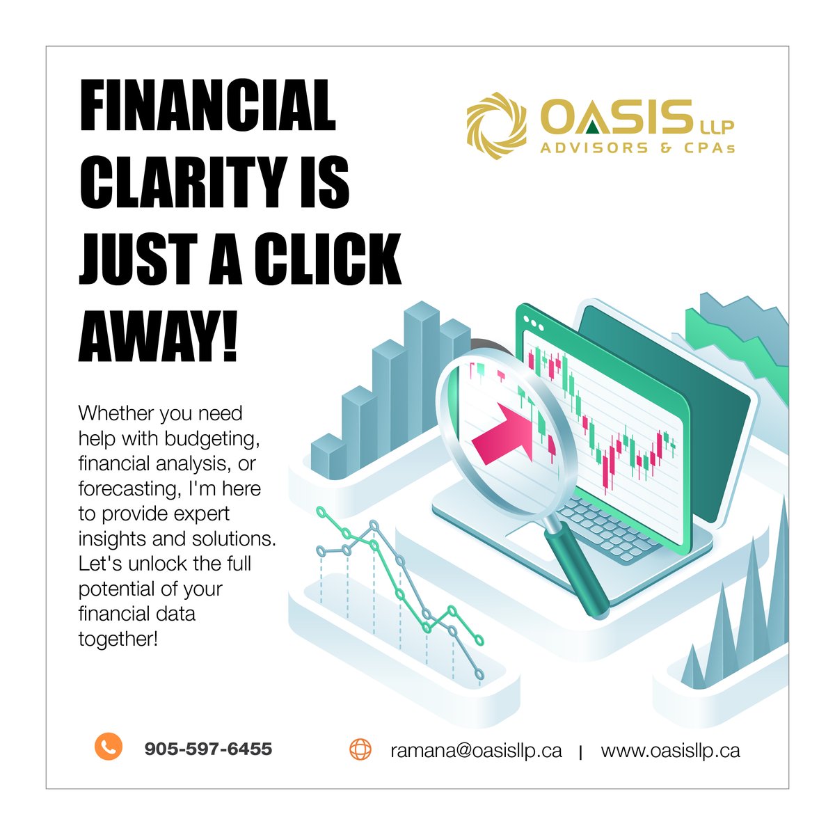 OasisLLP's tweet photo. 💡 Financial clarity is just a click away! 📊💰 Whether you need help with budgeting, financial analysis, or forecasting, I'm here to provide expert insights and solutions. Let's unlock the full potential of your financial data together! 💼🔓
#FinancialInsights #Budgeting https://t.co/E0RspkhU9R