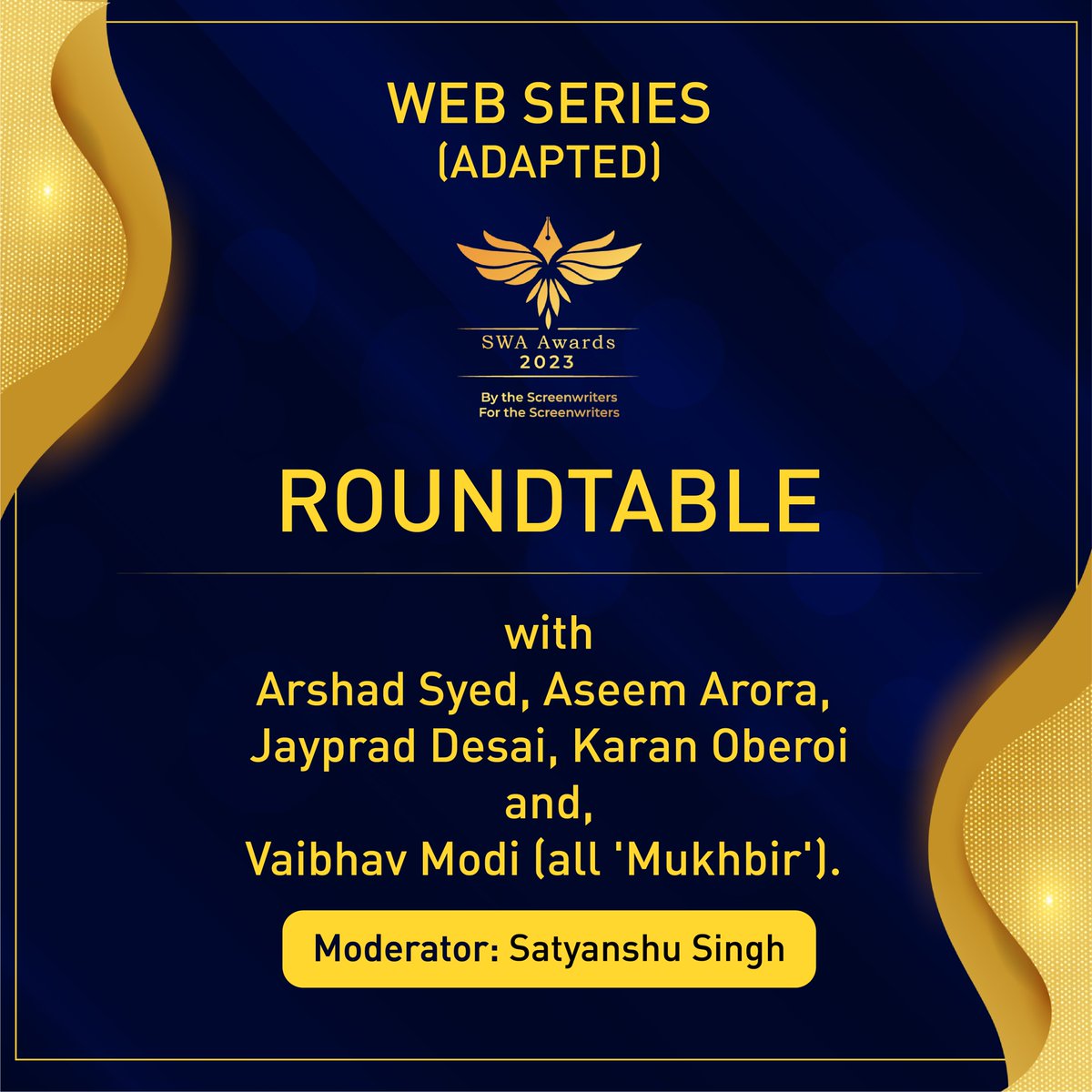 The SWA Awards Roundtable is back for 2023, and it's going to be a day full of inspiration, insight, and celebration. 
Don’t miss out on this extraordinary event. Register now by visiting this link forms.gle/SWRimH4sKdrGHe…

#swa #swaawards2023 #roundtable #awardsroundtable