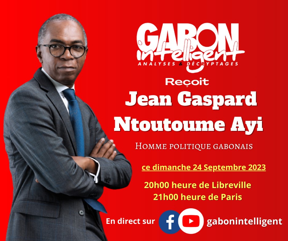 <a href="/GabonIntellige1/">Gabon Intelligent</a> reçoit ce dimanche 24 septembre <a href="/JGNAyi/">Jean G Ntoutoume Ayi</a> pour parler de l'actualité gabonaise et de sa vision du Gabon.