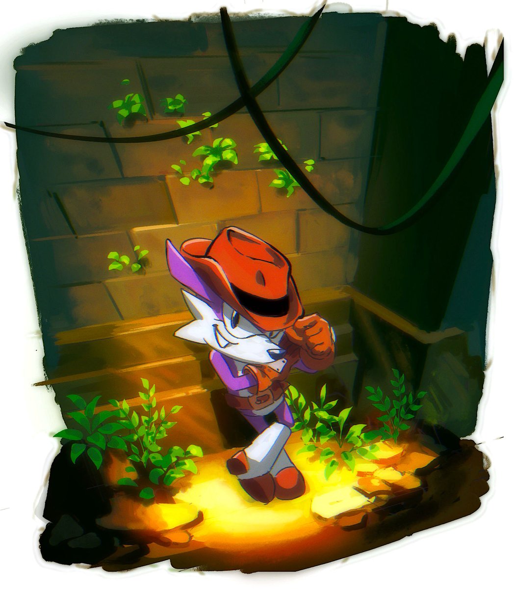 it's fang time!! Had the honor again of being bg supervisor with <a href="/powerhouseanim/">Powerhouse Animation</a> for the Sonic Superstars prologue! I always think boutique can't one-up itself any higher, but I'm so proud of everyone (especially my bg team!) for doing it yet again 🌟 small celebratory fanart!