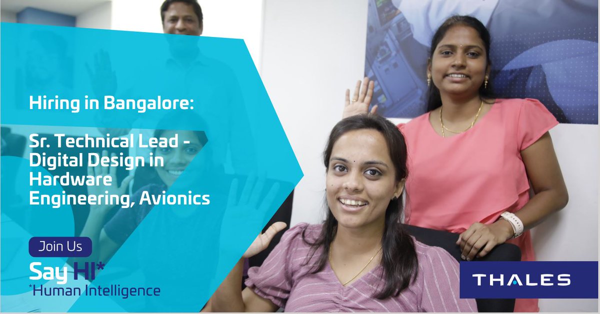 ThalesAsia's tweet image. Looking for a Sr. #TechnicalLead, #DigitalDesign with expertise in #productdesign, #FPGA, #microcontrollers &amp;amp; embedded #microprocessors for our Bangalore Engineering Centre. Click to learn more. thls.co/iuEs50PNQBm
#ThalesinIndia #Thales70inIndia