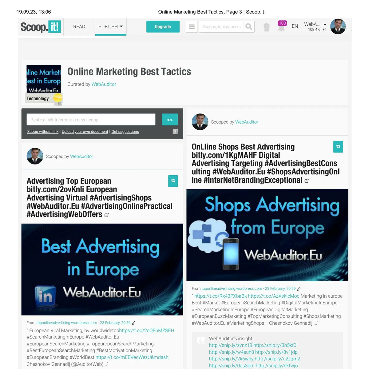 AuditorWeb's tweet image. buff.ly/3RshINT
buff.ly/48iPBa5
buff.ly/3r9DWtC
buff.ly/3RoqCMn
buff.ly/450ixAC
buff.ly/3LsDWeW

buff.ly/3PIWWsb
 #ContentMonitoring &amp;amp; #ContentMarketinghttps://sco.lt/97AUDY