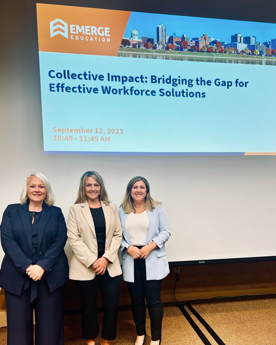 EmergeEdu's tweet image. Last week, our very own Lauren Holubec was invited to discuss successful strategies connecting earlier education opportunities to workforce pipelines at the Pennsylvania Workforce Development Association's Workforce Symposium.

#WorkforceDevelopment #PWDA #WKDevWorksPA