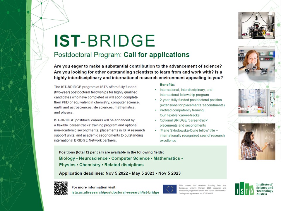 Friml Lab (@frimllab) on Twitter photo If any post-doc candidate would be interested to apply for IST-BRIDGE fellowship to work in our lab <a href="/ISTAustria/">ISTAustria</a>, please contact us! If any post-doc candidate would be interested to apply for IST-BRIDGE fellowship to work in our lab <a href="/ISTAustria/">ISTAustria</a>, please contact us!