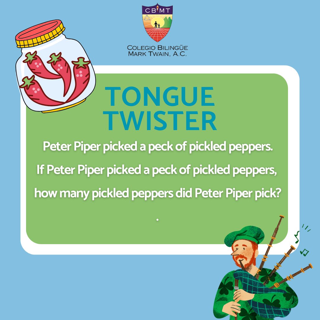 CBMT_MTY's tweet photo. 🤔🧠 Tongue twisters: mind-bending puzzles, enhancing problem-solving skills and mental agility. Let's elevate learning! 🗣️💡 #TongueTwisters #CognitiveChallenge https://t.co/kcP32weHAQ