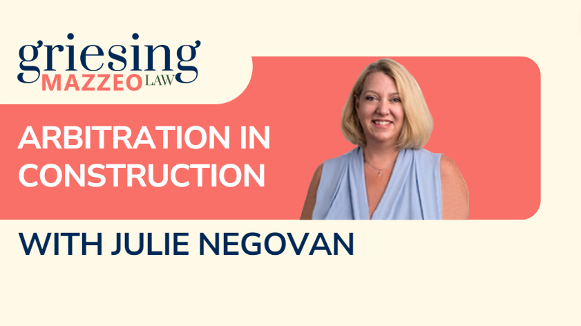 In her second installment of her "Arbitration in Construction" series, Julie Negovan answers the question: "Who needs to sign an arbitration provision?"

Watch her latest video and subscribe to our channel here!: youtube.com/watch?v=RXoD1f…
