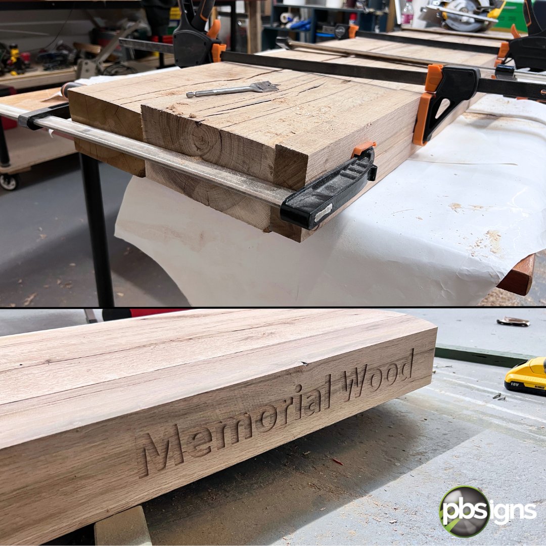 pb_signs's tweet image. We've produced these wooden monolith style signs for 'Memorial Wood', an area of woodland next to Goodson Rd, Malvern. A project supported by @MalvernHills_DC  &amp;amp; Malv Community Forest Charity. The signs are made from solid, treated green oak, fsc certified #wayfindingsigns #ukmfg