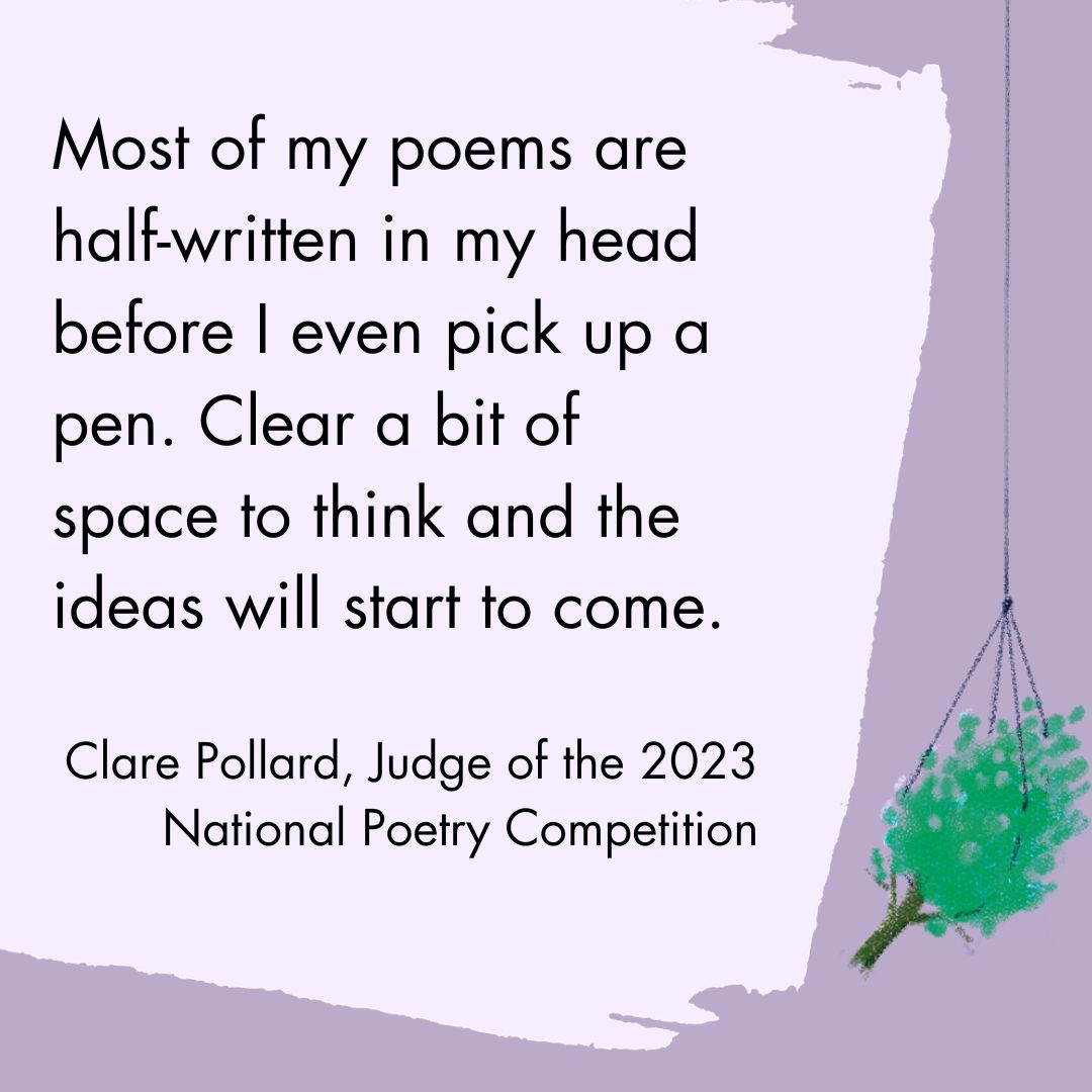 Have you checked out our Q+A with #NationalPoetryCompetition judge Clare Pollard?

Read here: bit.ly/ClarePollardNPC

If Clare's inspired you why not enter this years National Poetry Competition...

First prize: £5,000. Deadline: 31st October.

bit.ly/NationalPoetry…