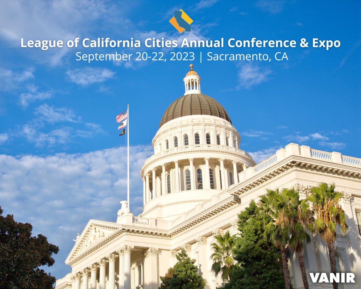 VanirCM's tweet photo. #WeAreVanir is a #proudsponsor and exhibitor at this year's @CalCities Annual Conference & Expo, today through Friday at #Sacramento's @SAFECUConvCtr. Please stop by our booth #313 to pick up some great swag and say hello to the Vanir Team. #LCC #CaliforniaCities #CACities https://t.co/bSA1xYSiod