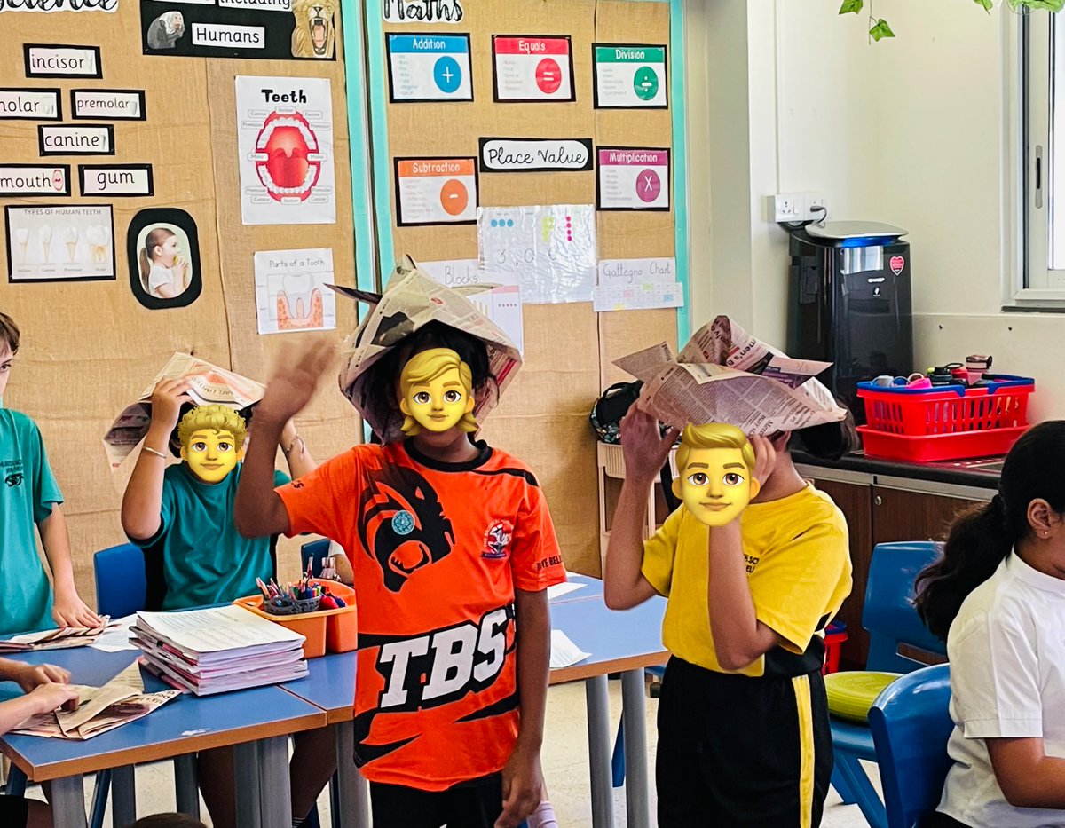 To identify the commander and show wealth of the daimyo, Samurai helmets were worn during Heian period. Popularly called Kabuto we’re made using newspaper followed by cultural song during a parent session in #Year4 during Culture Around the World week. #TBS_Delhi