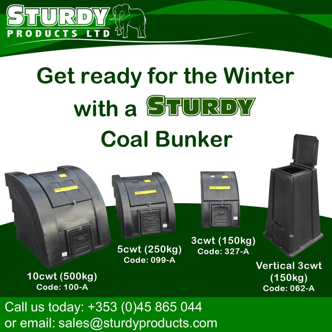 Sturdy_Products's tweet photo. #staywarm with the solid fuel storage range from Sturdy Products, ideal for the tidy storage of #coal, logs, #briquettes & other #solidfuels! 🔥
Visit us at https://t.co/3X1aJr18NJ or get in touch:
Email: sales@sturdyproducts.com
Phone: 045 865 044
#winteriscoming #HomeHeating https://t.co/wqNYPaHCND