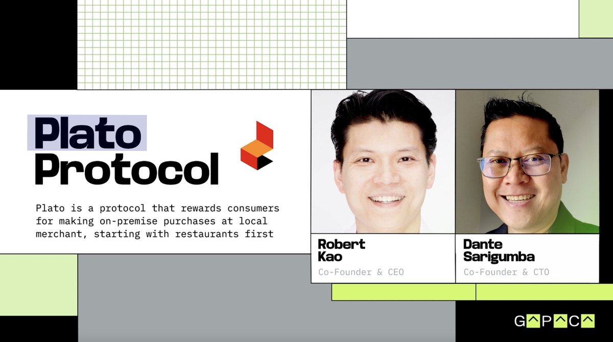 GPC_xyz's tweet image. 1/ @Plato2Earn is a protocol that rewards consumers for making on-premise purchases at local merchants, starting with restaurants first.

🚀 Traction:  
- $653,107.92 verified in-app revenue driven to restaurants (47% MoM growth)
- 18,000 Unique Reviews
-  5,729K Unique check-ins