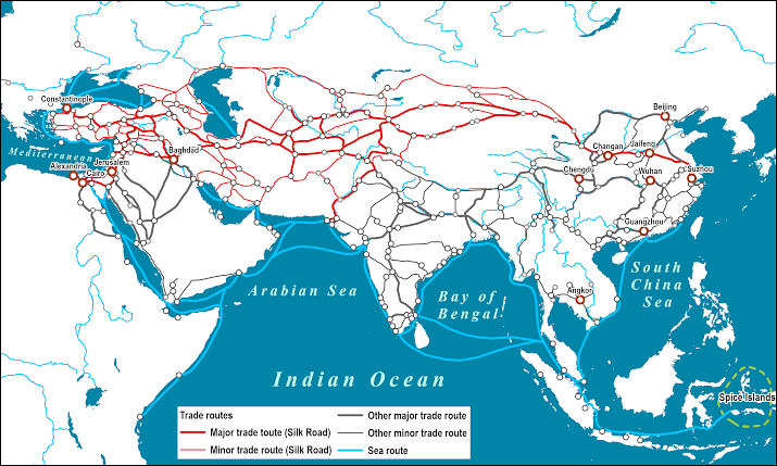 GlacierPirates's tweet photo. The Silk Road and Arab Sea Routes
(11th and 12th Centuries)
#ArabSea #SilkRoad https://t.co/AcD9Eajdhd