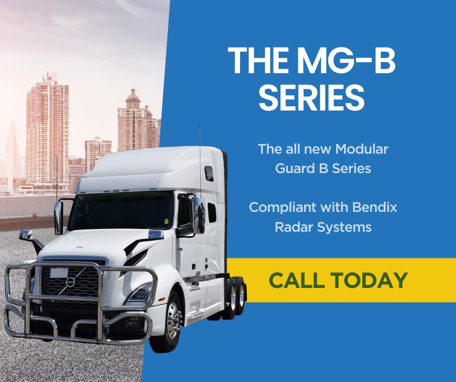 The new MG-B Series was created to integrate seamlessly with Bendix Radar Systems while providing three levels of protection that are easy to upgrade.

Looking for the best in Front End Protection? Look no further than Magnum's Truck Accessories!

#magnumbumpers #modularguard