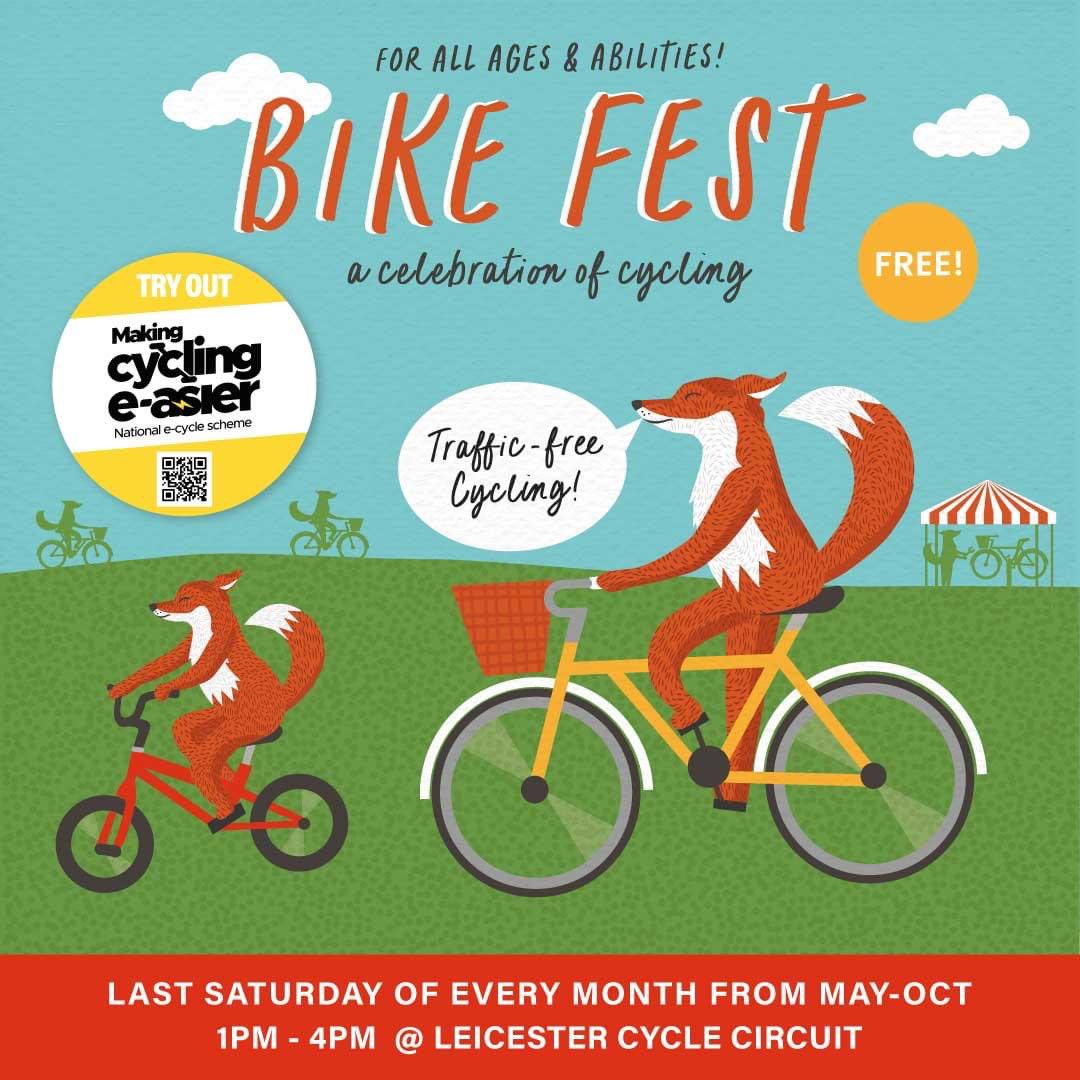 Come and join the fun at Leicester Cycle Circuit (New College) on Saturday 30th September between 1pm – 4pm. 
Join Ride Leicester , Cyclone works, <a href="/LeicesterWFA/">@leicesterwheelsforall.org</a>  and Cycling UK  for this free monthly event.